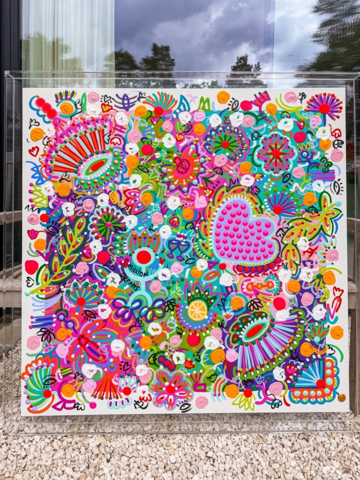 Barbara Cox — A Million Dreams, vibrant impasto Contemporary Art
